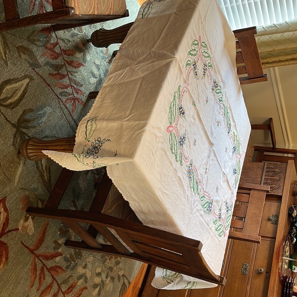 Tablecloth 56 x74 handmade - Picture 4 of 6